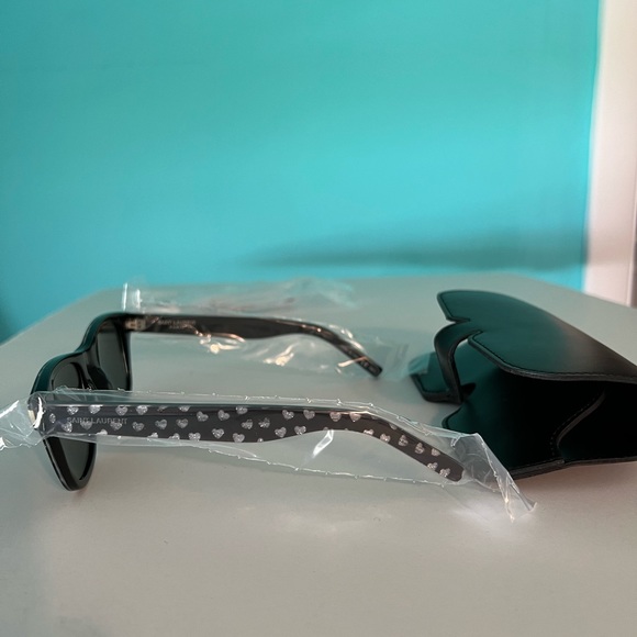 NWT Saint Laurent Sunglasses with Sparkling Heat Design - Picture 3 of 5